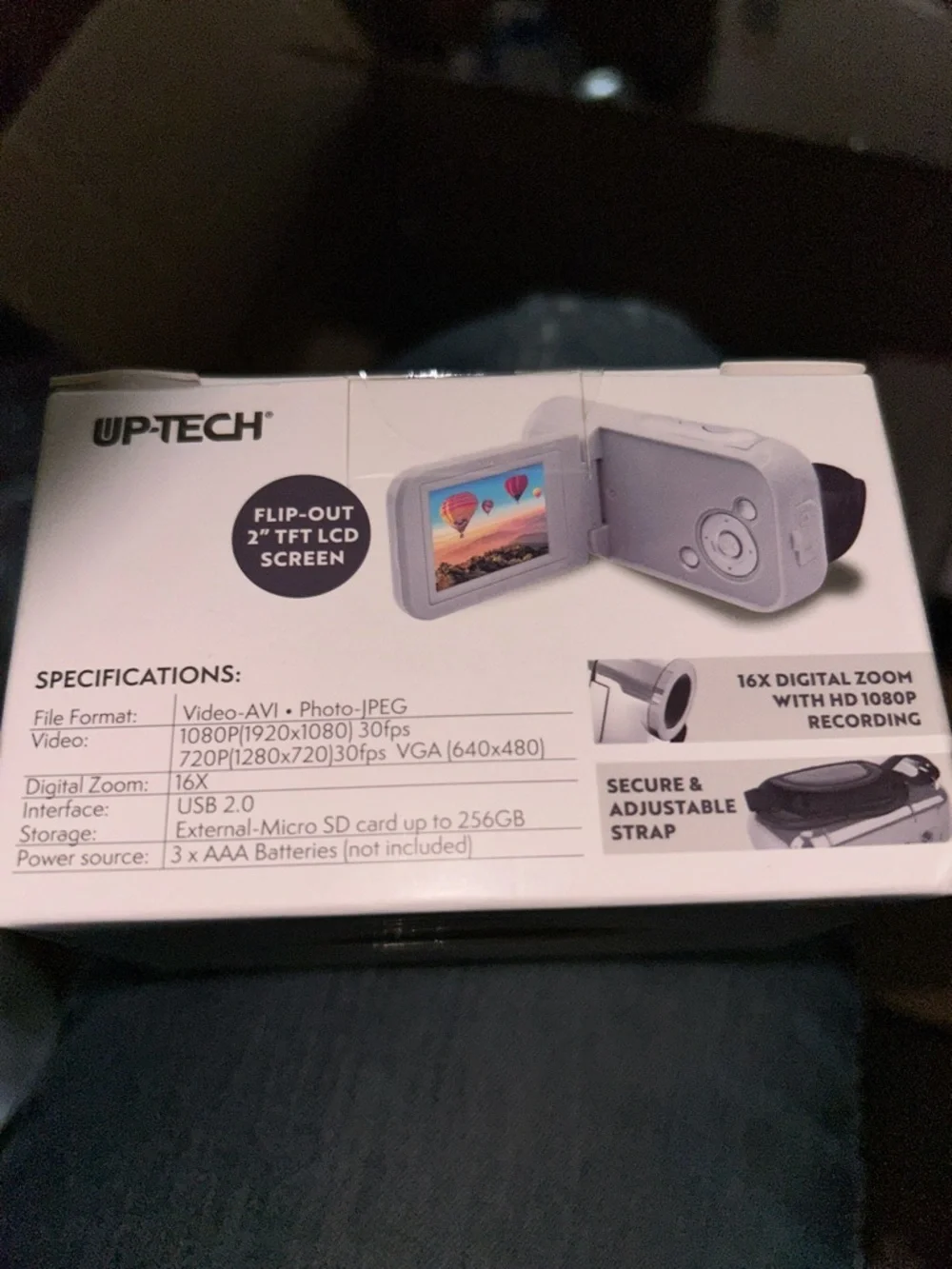 White Digital Video Camcorder - Compact 1080p Recorder